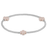 Sterling Signature Cross 2mm Bracelet - Gaines Jewelers