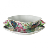 Tobacco Leaf Cream Soup & Saucer - Gaines Jewelers