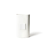 White Small Dot Big Oval Vase - Gaines Jewelers