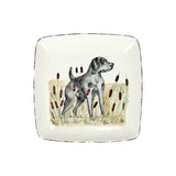 Wildlife BL Dog Sq platter - Gaines Jewelers