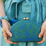 Lisi Lerch - Garden Party- Green Combo- Embroidered Clutch - WS