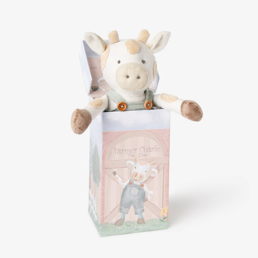 10" CHARLIE THE COW LINEN TOY BOXED - Gaines Jewelers