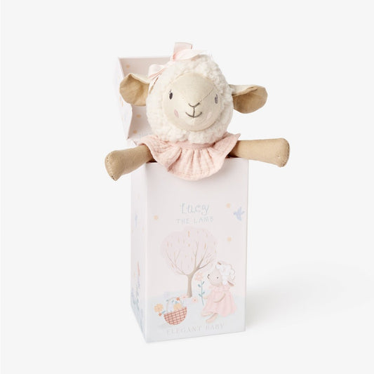 10" LUCY THE LAMB LINEN TOY BOXED - Gaines Jewelers