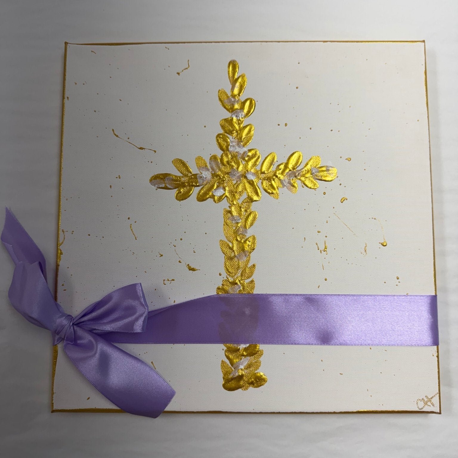 12x12 White Cross - Gaines Jewelers