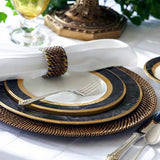 13" Round Handwoven Plate Charger Set of 4- Calaisio - Gaines Jewelers