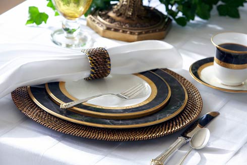 13" Round Handwoven Plate Charger Set of 4- Calaisio - Gaines Jewelers