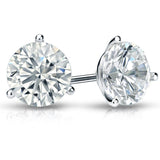 14k White Gold 3 Prong Lab Grown Studs 1.07 ctw - GN Diamond - Gaines Jewelers