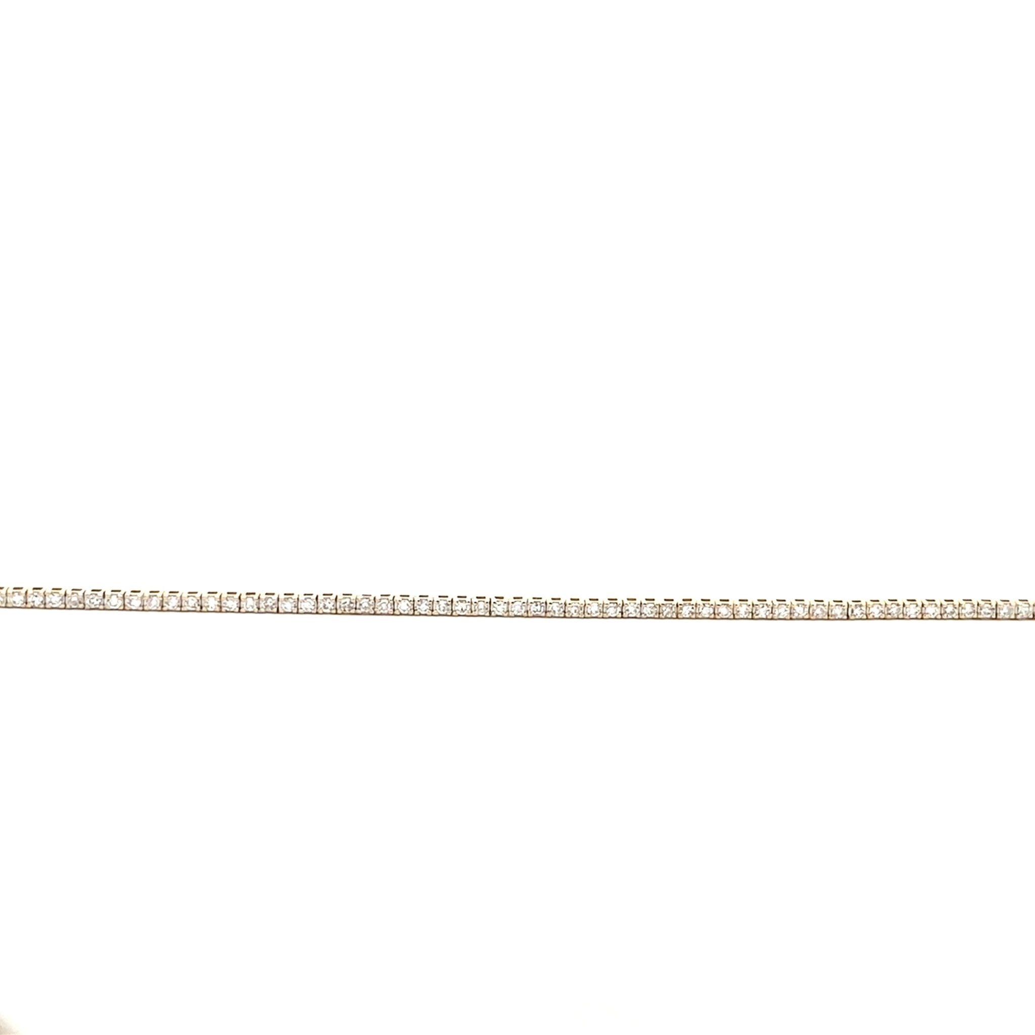 14k Yellow Gold 1.0tcw LAB Diamond Line Bracelet - Gaines Jewelers Exclusive - Gaines Jewelers