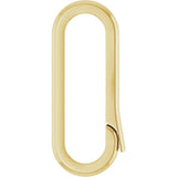 14K Yellow Gold 15.5x4.2 mm ID Elongated Charm Bail - Gaines Jewelers