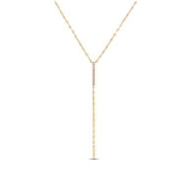 14k yg Necklace Bolo Style - Bassali - Gaines Jewelers