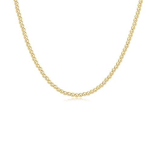 15" Choker Classic 3mm Gold Bead Necklace - enewton - Gaines Jewelers