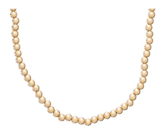 15" Choker Classic 4mm Gold Bead Necklace - enewton - Gaines Jewelers