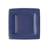 Grosgrain Border Navy Square Salad/Dessert Plate - Caspari