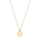 16" Gold Necklace Blessed Charm - Gaines Jewelers