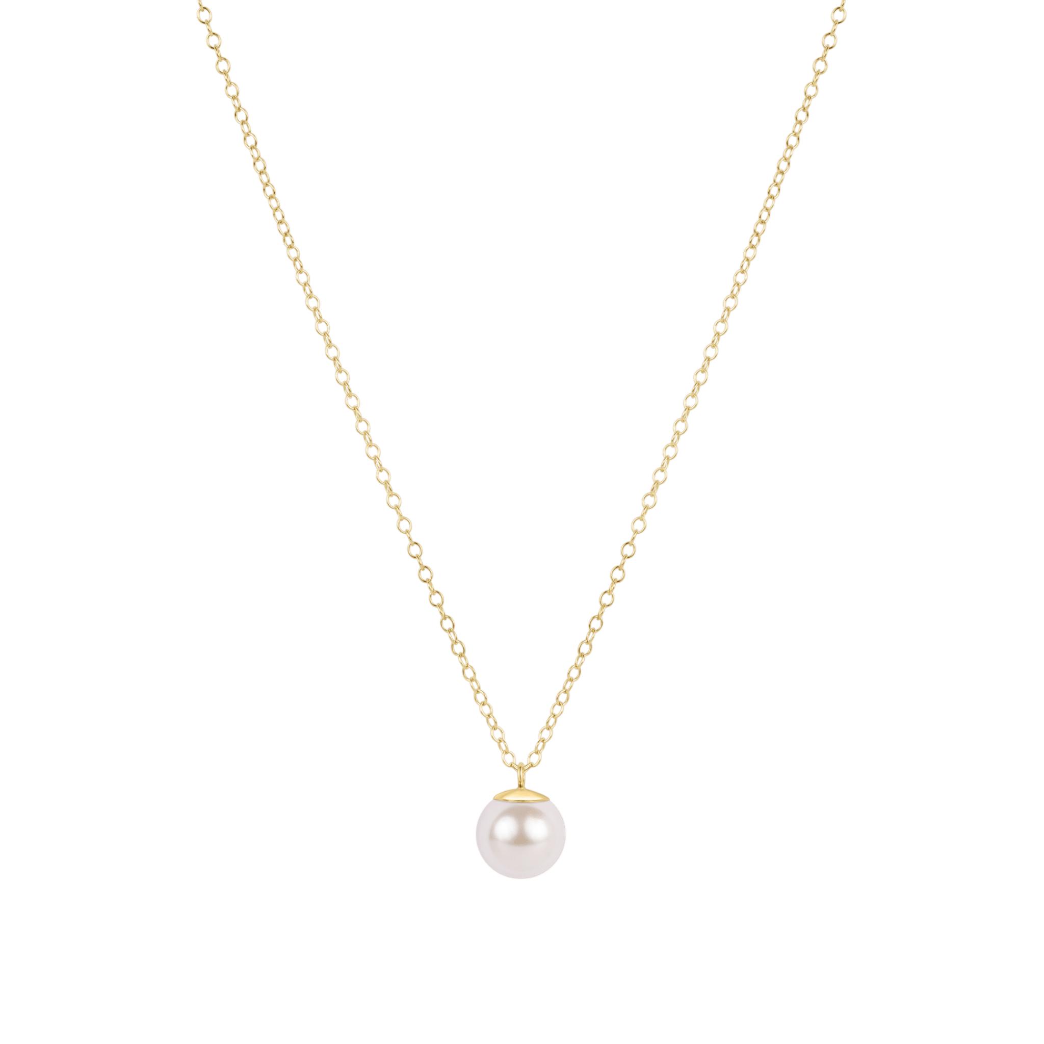 16" Necklace - Classic Pearl 10mm Charm - enewton - Gaines Jewelers