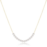 16" Necklace Gold - Classic Beaded Bliss - 4mm Pearl - enewton - Gaines Jewelers