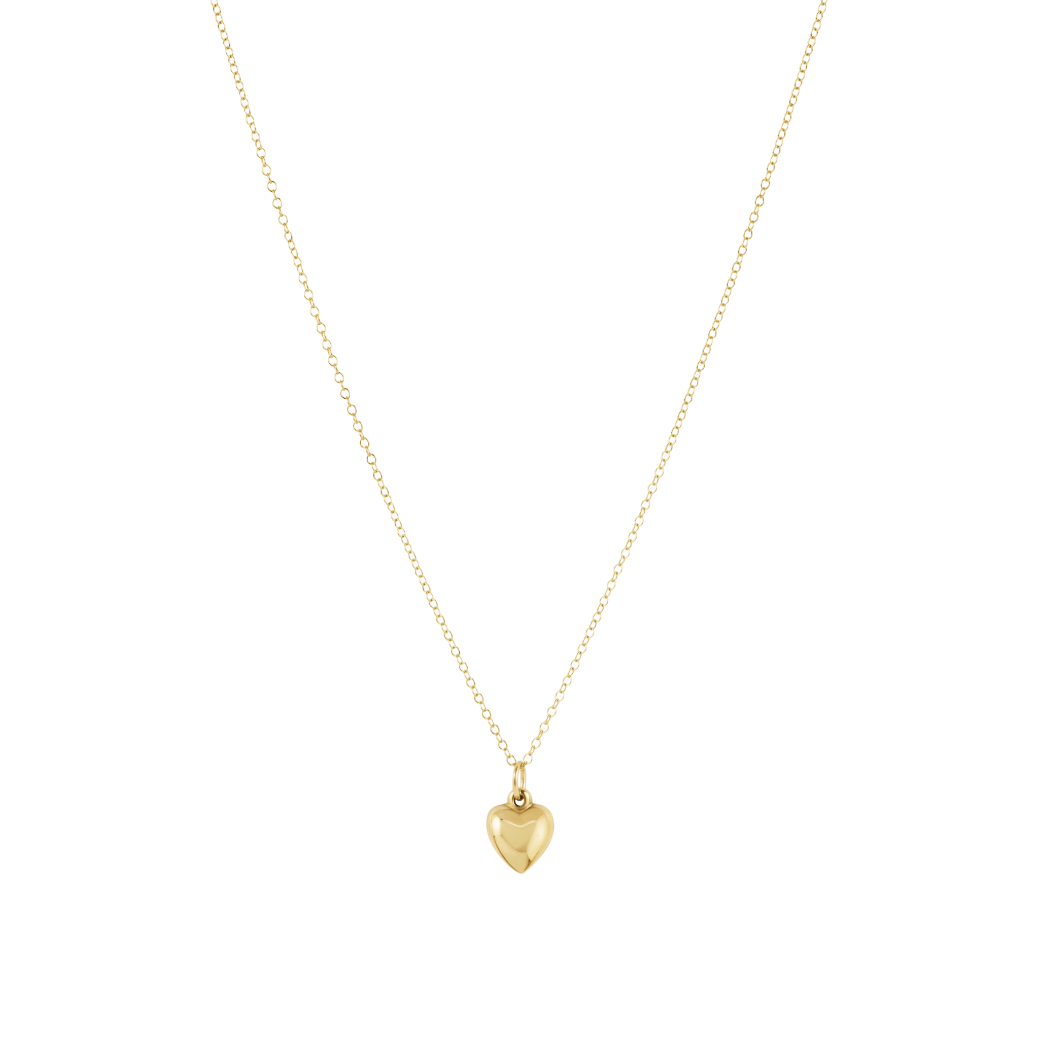 16" Necklace Gold - Love Plush Small Gold Charm - enewton - Gaines Jewelers
