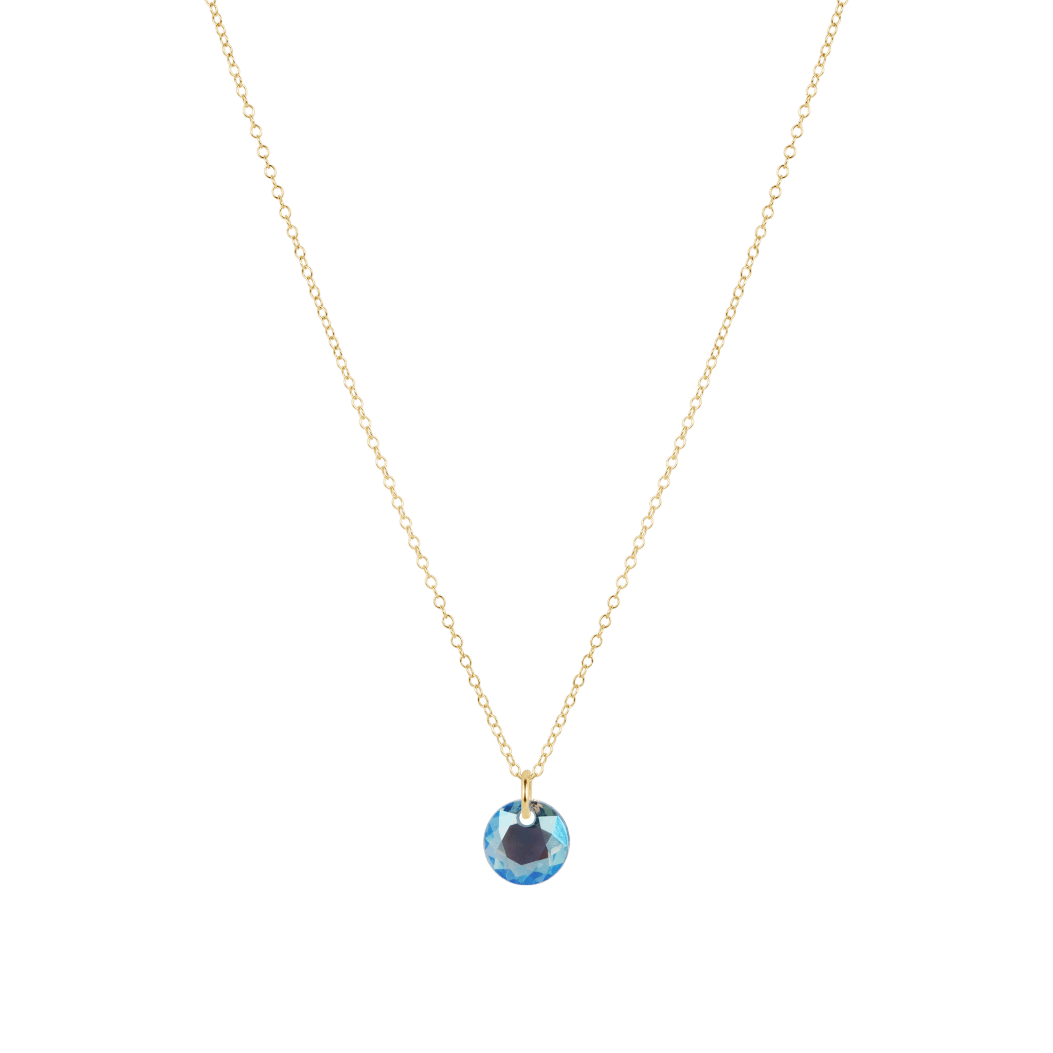16" Necklace Gold - March Reflection Small Charm - Enewton - Gaines Jewelers