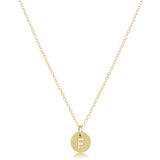 16" Necklace Gold - Respect Small Gold Disc - F - enewton - Gaines Jewelers