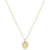 16" Necklace Gold - Respect Small Gold Disc - G - enewton - Gaines Jewelers