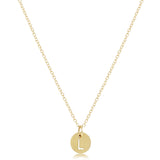 16" Necklace Gold - Respect Small Gold Disc - L - enewton - Gaines Jewelers