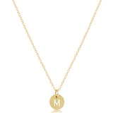 16" Necklace Gold - Respect Small Gold Disc - M - enewton - Gaines Jewelers