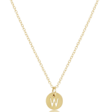16" Necklace Gold W - Respect Small Gold Disc - enewton - Gaines Jewelers