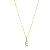 16" Necklace respect gold charm - C - enewton - Gaines Jewelers