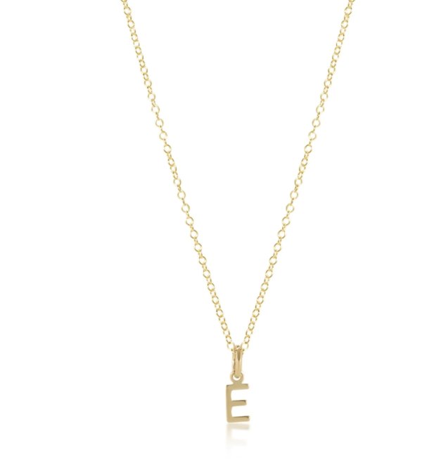 16" Necklace respect gold charm - C - enewton - Gaines Jewelers