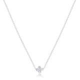 16" Necklace Sterling - Signature Cross Small - Sterling - enewton - Gaines Jewelers