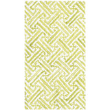 Fretwork Moss Green Guest Towel- Caspari
