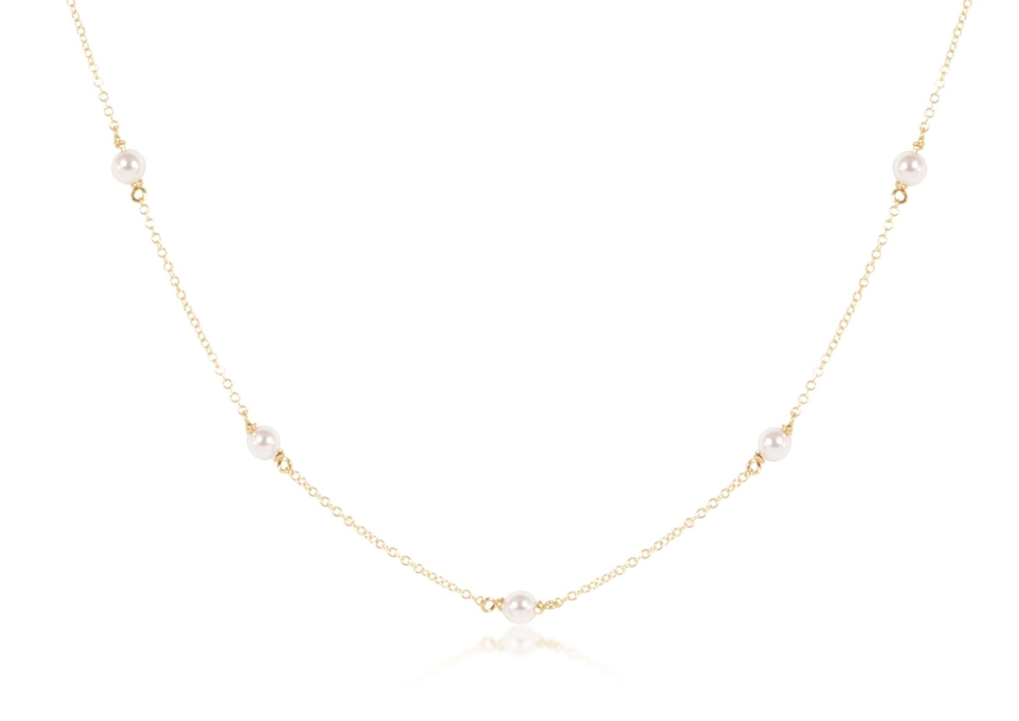 17" Choker Pearl Simplicity Chain - 4mm - enewton - Gaines Jewelers