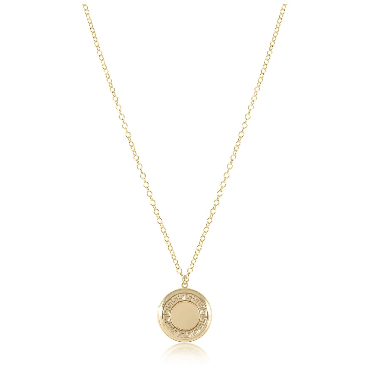 18" Cherish Medium Gold Locket Necklace - Enewton - Gaines Jewelers
