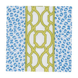Knots And Spots Blue/Green Napkin Cocktail- Caspari