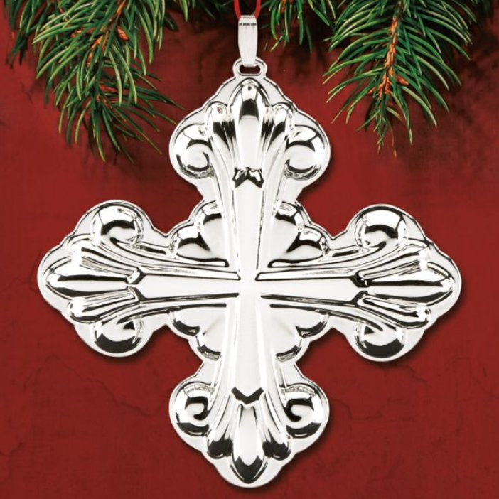 2017 annual Christmas Cross sterling - Reed & Barton - Gaines Jewelers