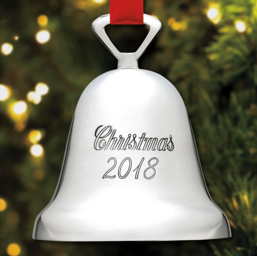 2018 Annual Christmas Bell Sterling - Reed & Barton - Gaines Jewelers