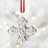 2025 Annual Christmas Cross Sterling Silver Ornament, 55th Edition - Reed & Barton - Gaines Jewelers