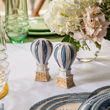L'Amour Toujours Hot Air Balloon Salt and Pepper Shakers Set/2 - Chambray - Juliska