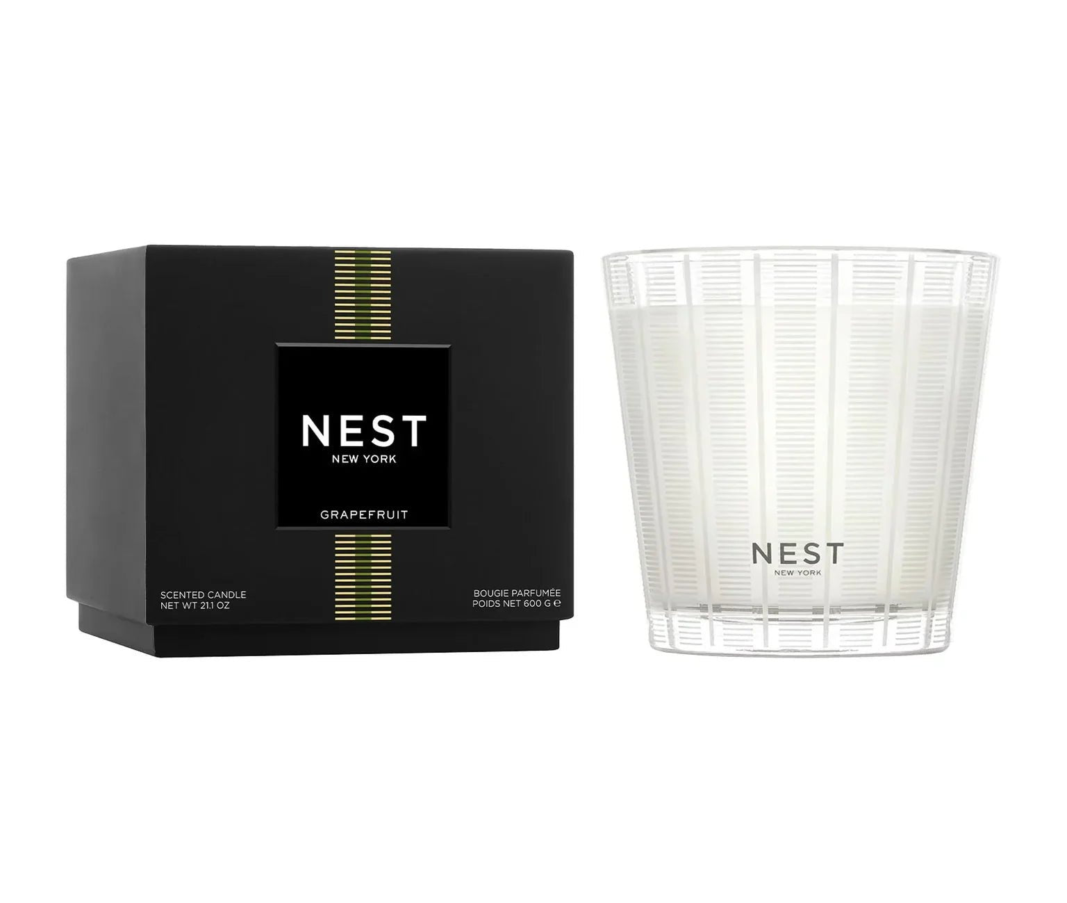 3 - Wick Candle - Grapefruit - Nest Fragrances - Gaines Jewelers