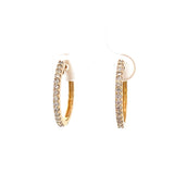 30 Diamonds=0.40ct hoop earrings 14kt yellow gold- Nemati - Gaines Jewelers