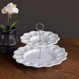 VIDA Alegria Two Tiered Egg Server White - Beatriz Ball