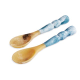RESIN Amelia Salad Servers - Aqua - Beatriz Ball
