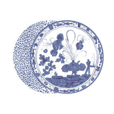 VIDA Faenza and Leopard Reversible Placemats Set of 4 - Blue & White - Beatriz Ball