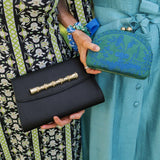 Lisi Lerch - Garden Party- Green Combo- Embroidered Clutch - WS