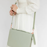 Crossbody Weave Bible Case - Sage - Ever, AJ