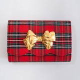 Lisi Lerch - Ruby Scalloped - Red Plaid WS: Gold Bow