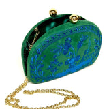 Lisi Lerch - Garden Party- Green Combo- Embroidered Clutch - WS