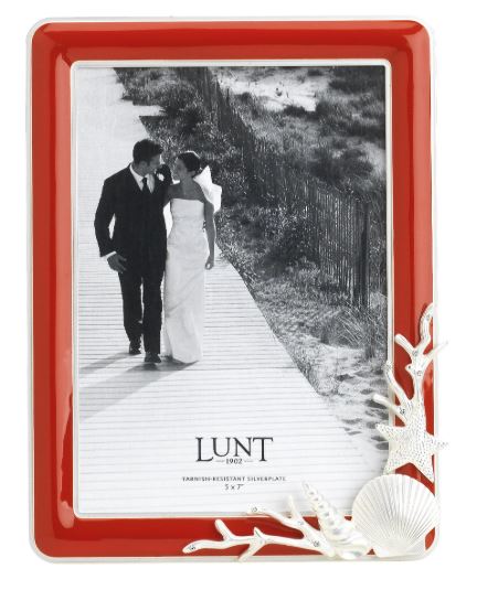 5x7 Sanibel Picture Frame - Coral - Lunt 1902 - Gaines Jewelers