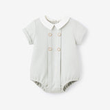 6 - 9M Gray Interlock Nautical Bubble - Elegant Baby - Gaines Jewelers