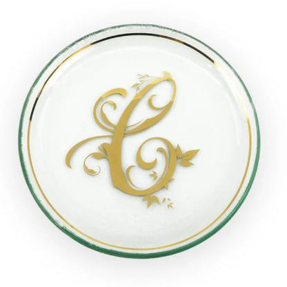 6" Mini Plate "C" - Annieglass - Gaines Jewelers